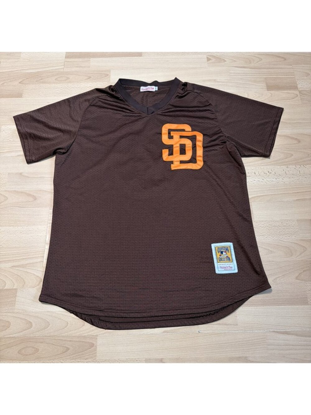 Vintage San Diego Padres Tony Gwynn Mitchell Ness Jersey Size XXL Brown Orange